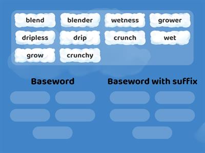 Baseword and Suffix Sort
