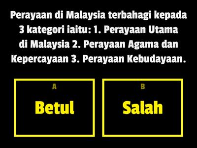 SEJARAH (UNIT 6: PERAYAAN DI MALAYSIA)