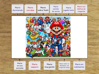 discriminación visual Mario bros