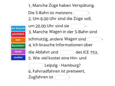 Wie heißt das Gegenteil? Spektrum, K7, Übung 9