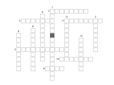 UNIT 1.3 - crossword
