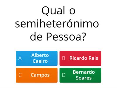 Poesia Fernando Pessoa -Semiheterónimo