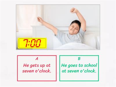 Daily Routine Quiz (Bright Ideas 3, Unit 2, Lesson 3)