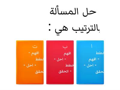 الفصل الأول ( رياضيات سادس )