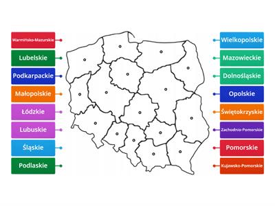 Mapa województw PL