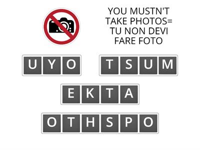  INGLESE:  USO DI MUST ( DOVERE ) MUSTN'T  ( NON DOVERE)