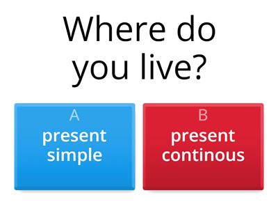 Present simple and present continous