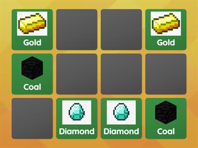 Memory Game Materials - Minecraft - Juniors