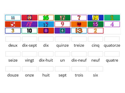 French numbers 1-20