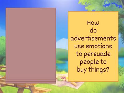advertising: answer the questions 