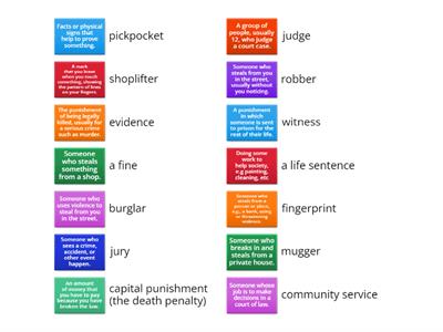 Law and Crime /vocabulary/