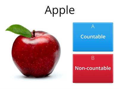 Food: Countable and Non-countable