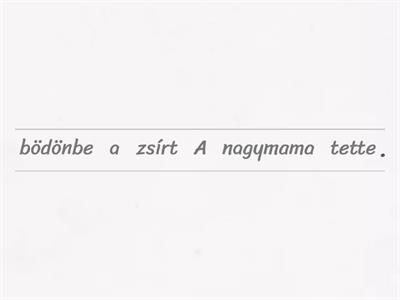 ö 2+3 fn., mn. mondatszintézis