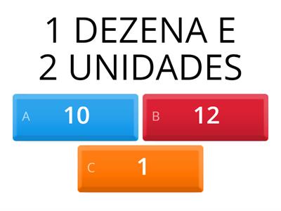 Centena, dezena e unidade