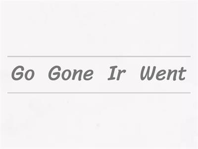 Verbs: Present, Past simple, Past Participle #1