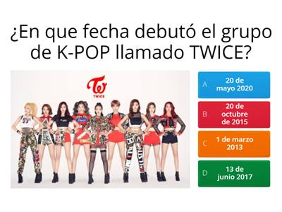 ¿Cuanto conoces a TWICE?