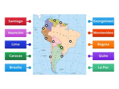 Hlavní města Jižní Ameriky 