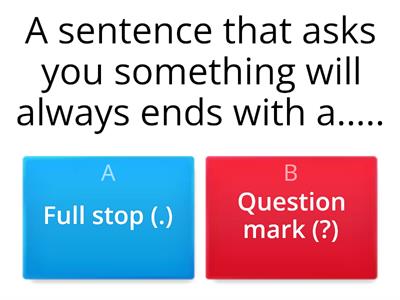  English Grammar Revision Quiz  (Grade 1)