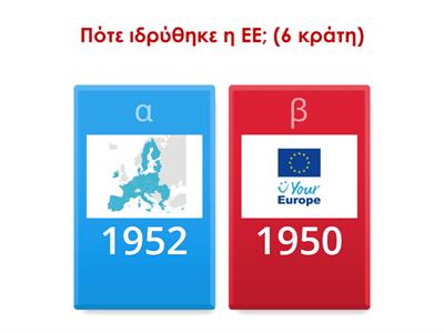Κεφάλαιο 33ο - Γεωγραφία ΣΤ' - Ευρώπη - Κράτη - ΕΕ