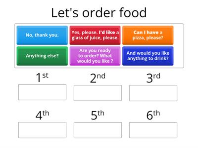 ordering food