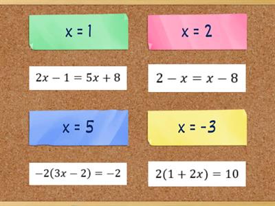 Resuelve las ecuaciones de primer grado INICIALES