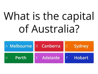 Geography Quiz (Countries, Cities etc.)