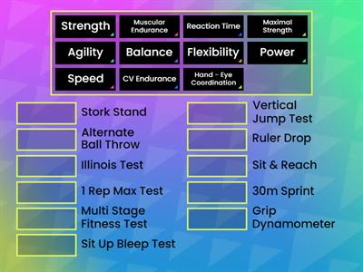 Components of fitness & fitness Tests