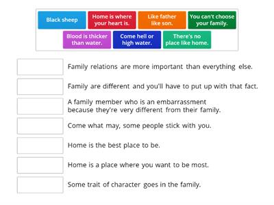 Family idioms 