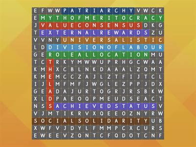 The Role of Education Wordsearch