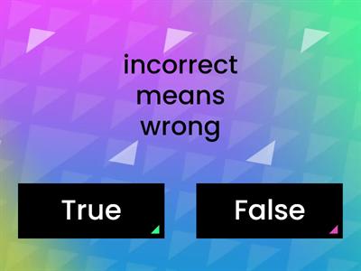 Prefixes true or false