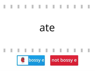 Bossy E true/false