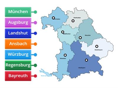 Regierungsbezirke Bayern