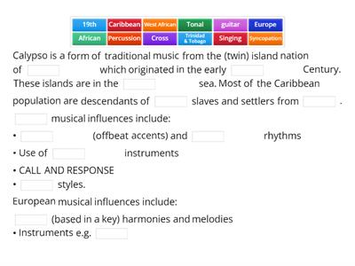 Calypso Music History & Context