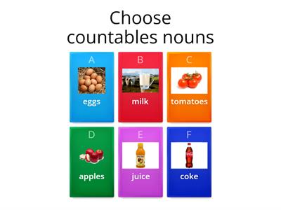 Countables & uncountables 