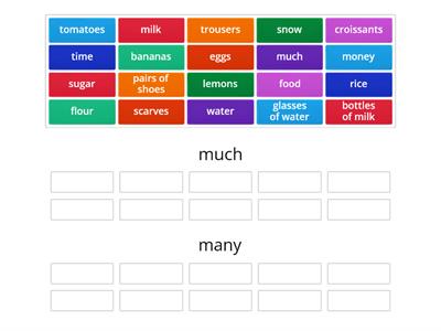Much and many activity 1 