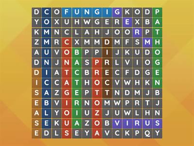 Preventing the spread of disease - wordsearch