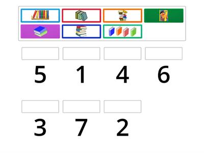 MATCH BOOKS TO NUMBERS