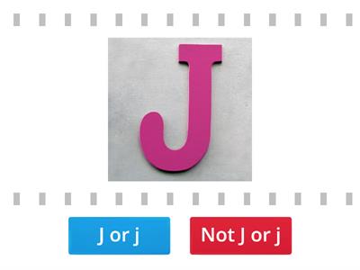 J and j Letter Identification