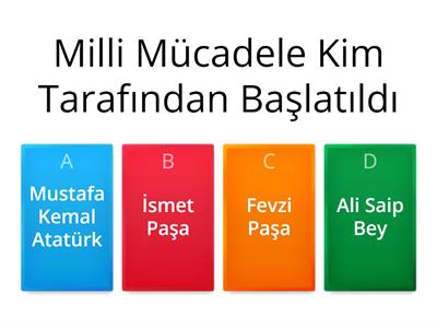 Milli Mücadele 4.sınıf