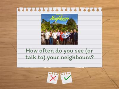 IELTS: Neighbourhood 