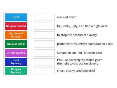 7. Lincoln and Douglas