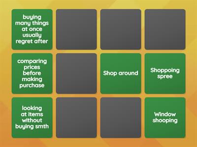 Shopping Vocabs