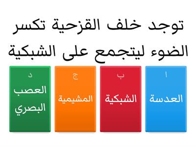 وظائف العين 2 