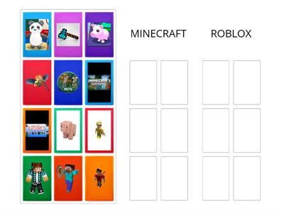 Separar Minecraft Roblox