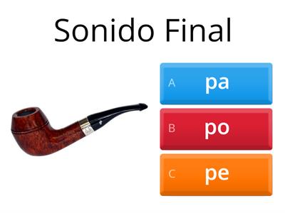 Sonido Inicial y Final Silabico Pa/Pe/Pi/Po/Pu