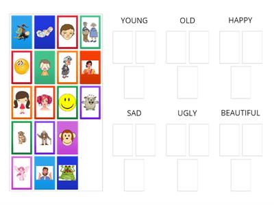 KB 1 Unit 4 Adjectives (Group Sort)