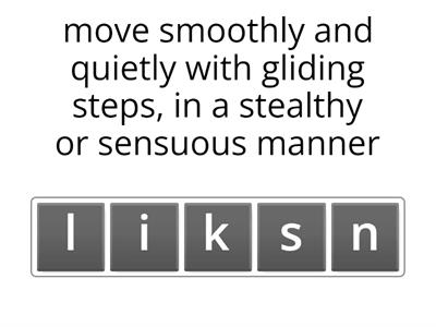 The Hobbit Ch. 10 Vocabulary Anagram