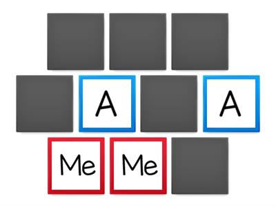 Snap Words: A, Me, The, I, To