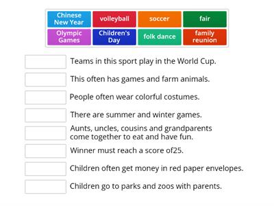 Oxford Discover 3 - Unit 1 - Reading Comprehension