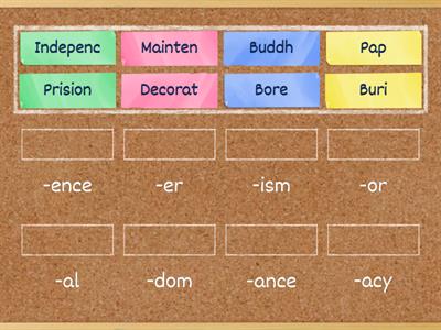 NOUN SUFFIXES